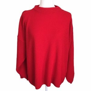 Colter Bay Vintage 1980’s Red Shaker Sweater L